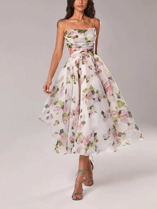 Gina | Luxe Floral Strapless Dress - Image 1