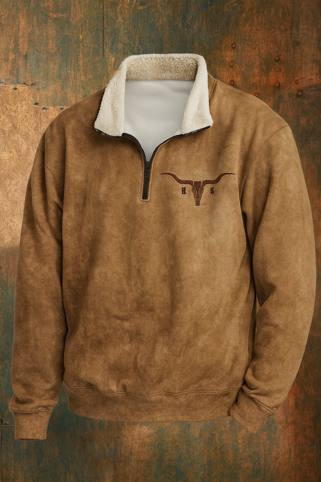 Bruce | Men's Fleece Quarter-Zip Western Pullover