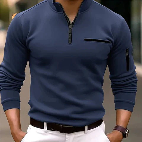 Louie | Modern Zip-Up Pullover for Comfort and Style - Image 1