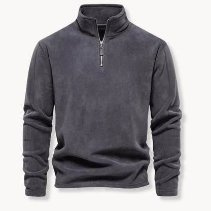 Mathew | Men's Half-Zip Long Sleeve Pullover Sweater - Image 1