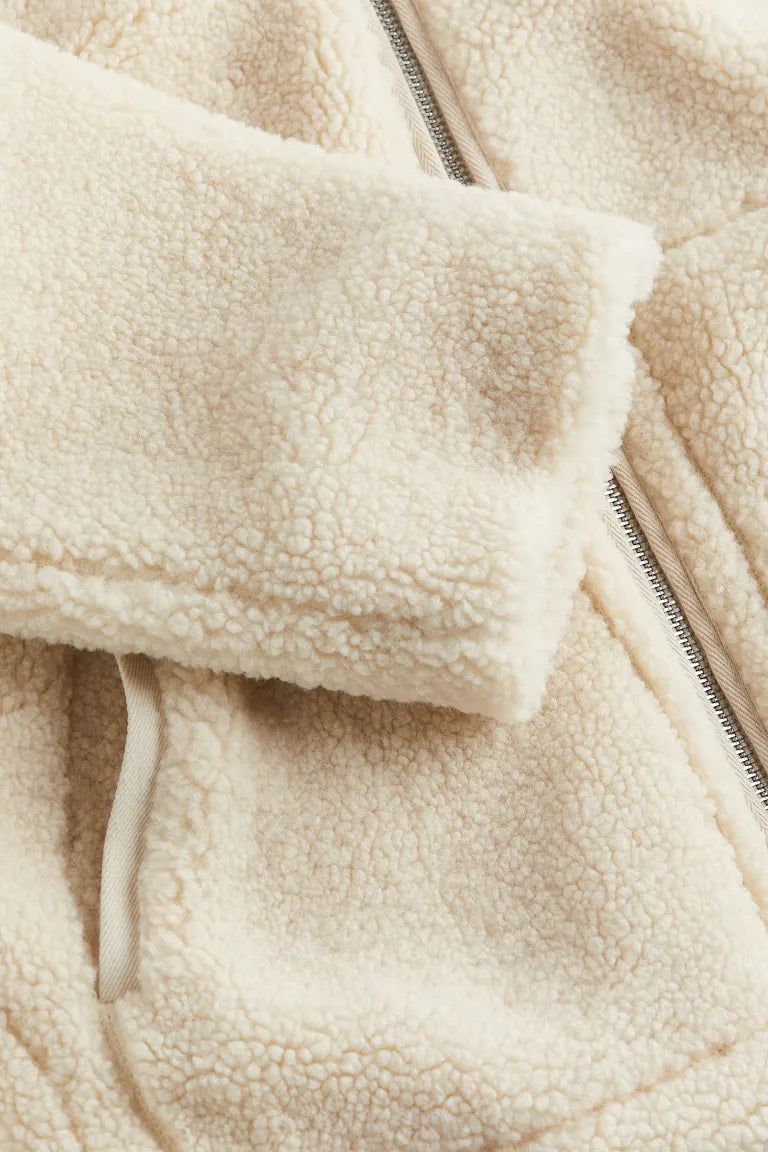 Paige | Women's Relaxed Fit Teddy Zip-Up Jacket - Image 3