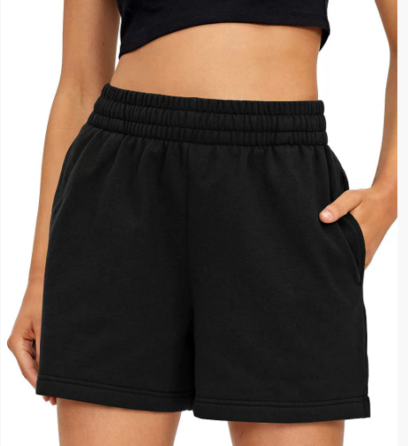 Nancy | Women's sporty shorts with elastic waistband and side pockets