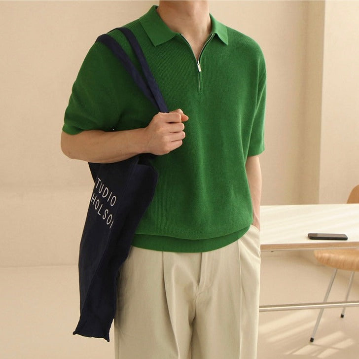 Holden | Stylish Zip Polo for Men – Modern Elegance & Practicality - Image 3