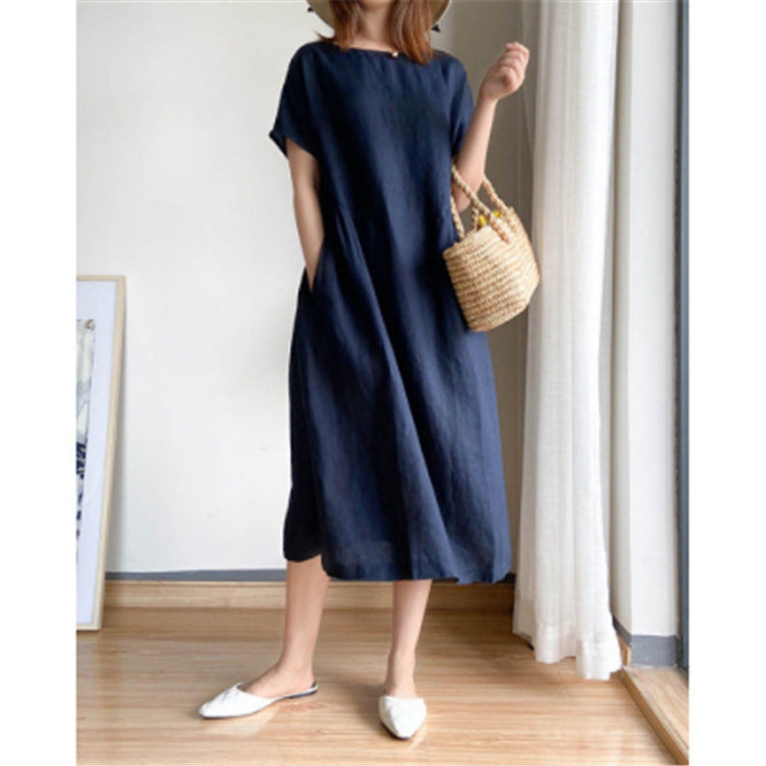 Erica | Ladies elegant short sleeve summer dress - Image 5