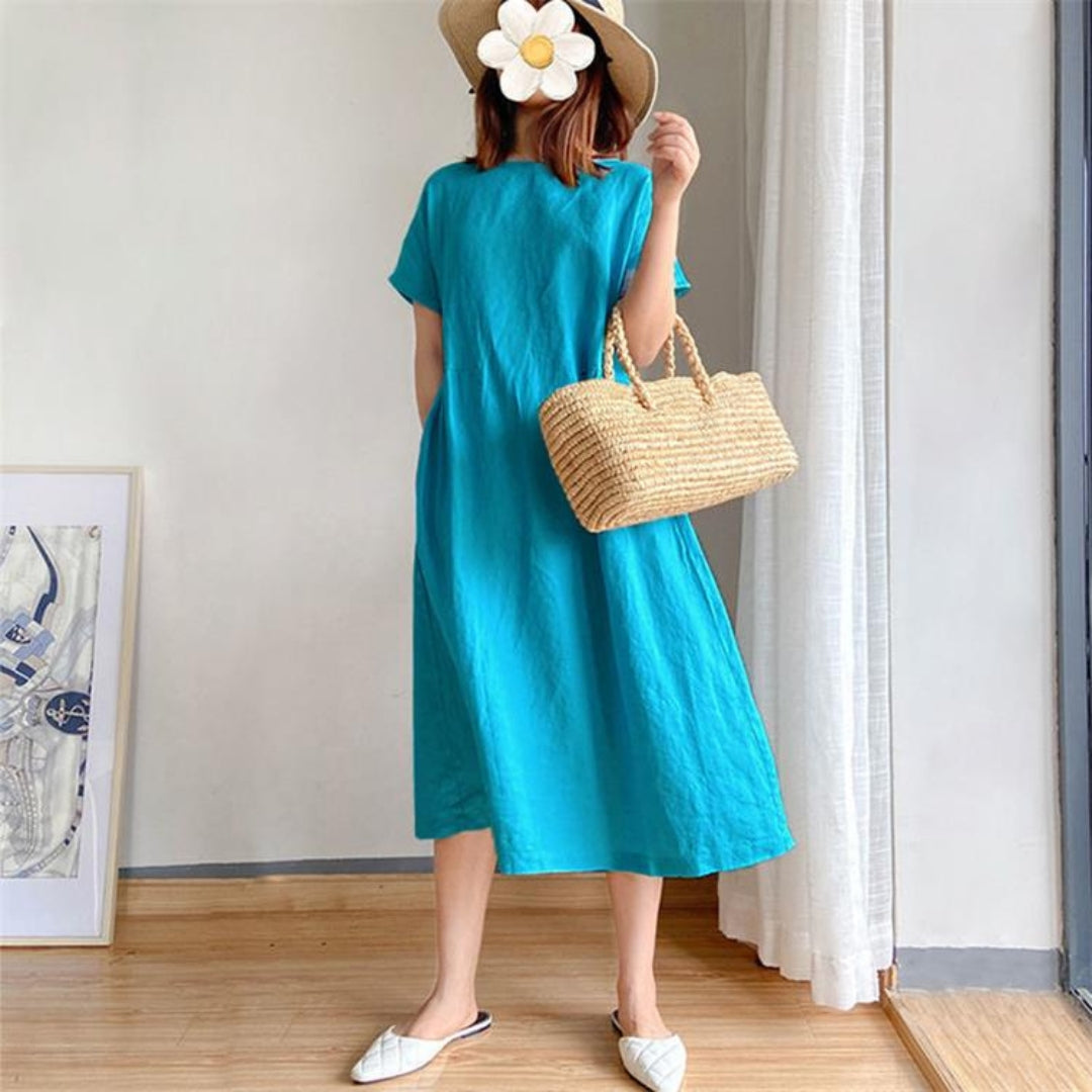 Erica | Ladies elegant short sleeve summer dress - Image 6
