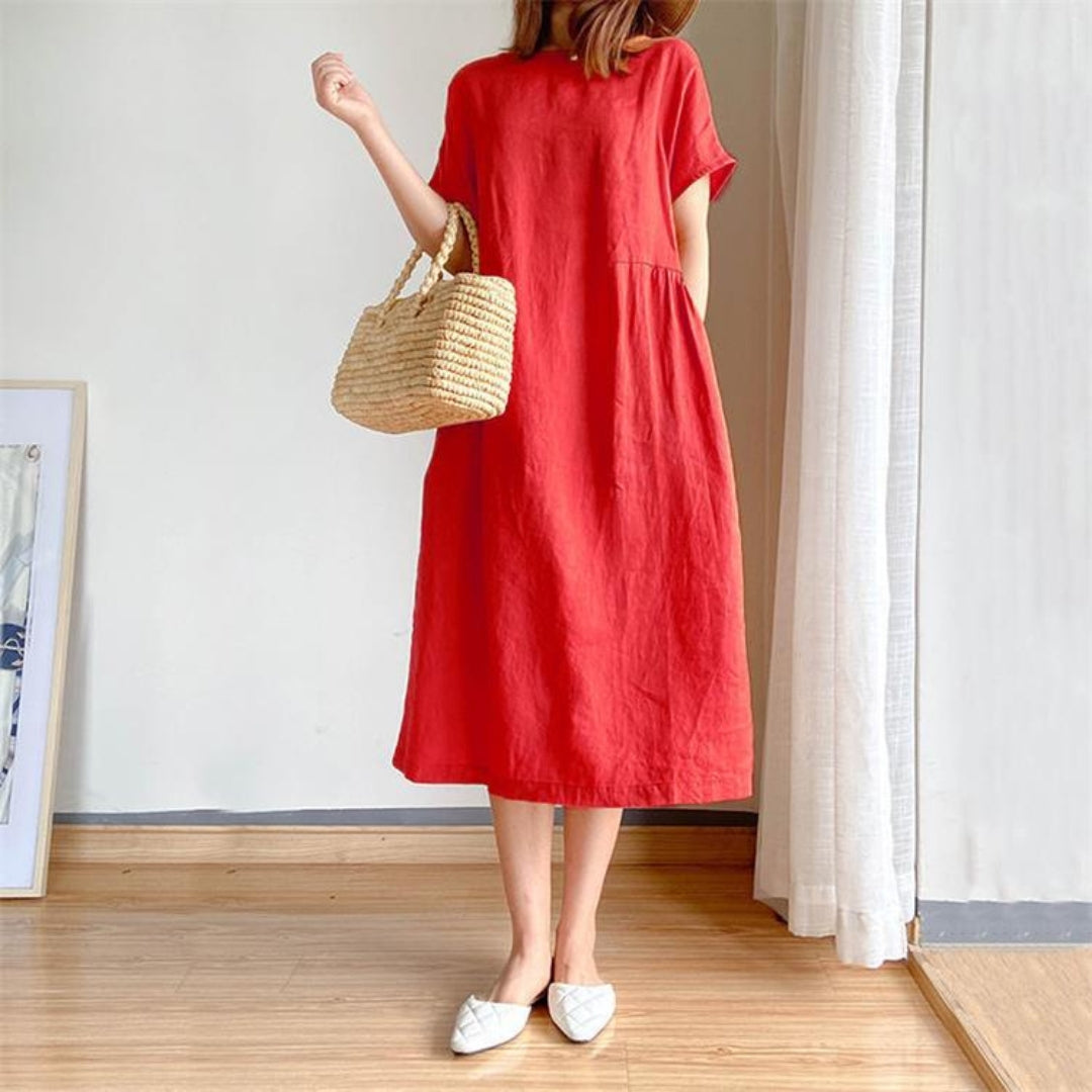 Erica | Ladies elegant short sleeve summer dress - Image 8