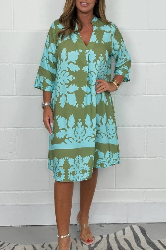 Ashley | Aveline Printed Spring Dress & Stylish Women's Attire - Image 1