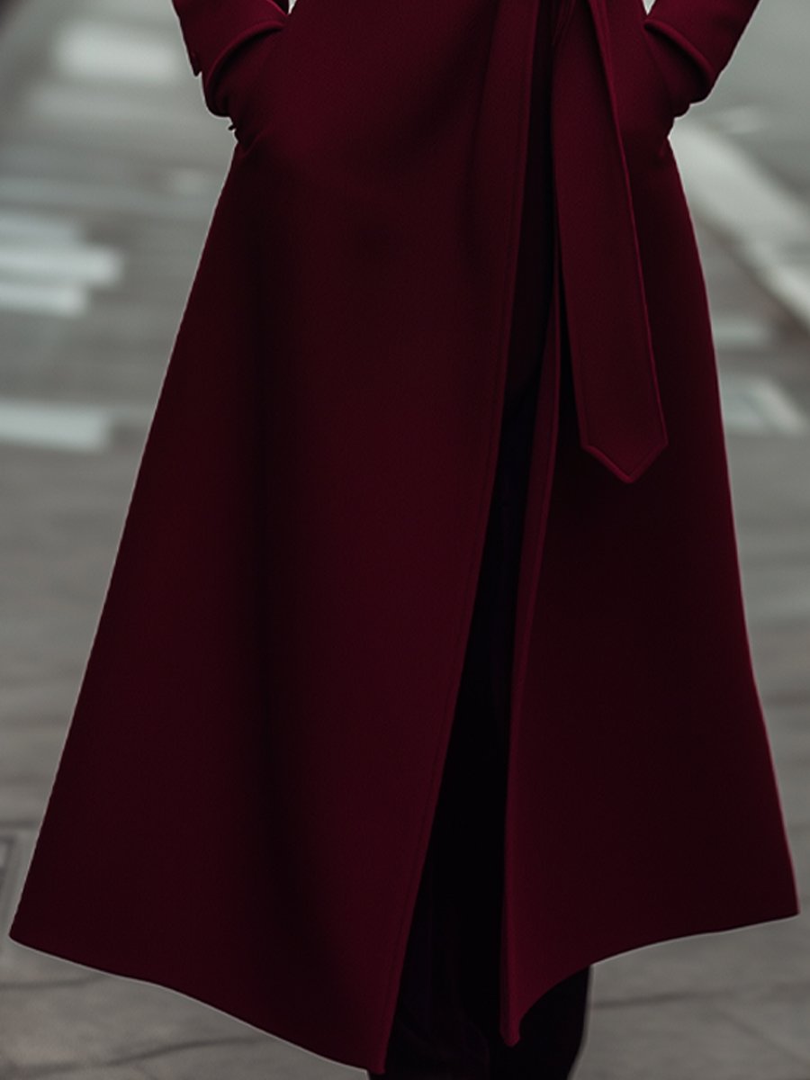 Virginia | Women's Belted Wrap Coat - Image 3
