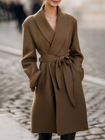 Tessa | Women's Belted Wrap Coat - Image 1