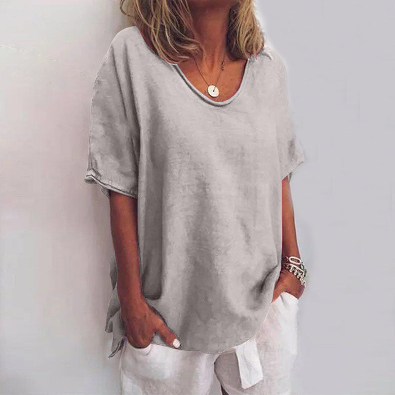 Denise | Stylish Loose Blouse with Tummy Coverage - Image 2
