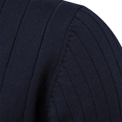 Kris | Men's Quarter-Zip Ribbed Sweater - Image 3