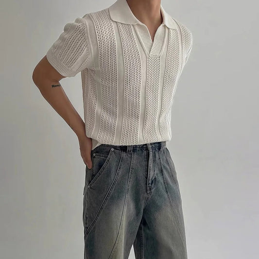 Vernon | Men's Knitted Polo OLD MONEY – Comfort and Elegant Style – Project Paris – Fine and Soft Fabric - Image 1