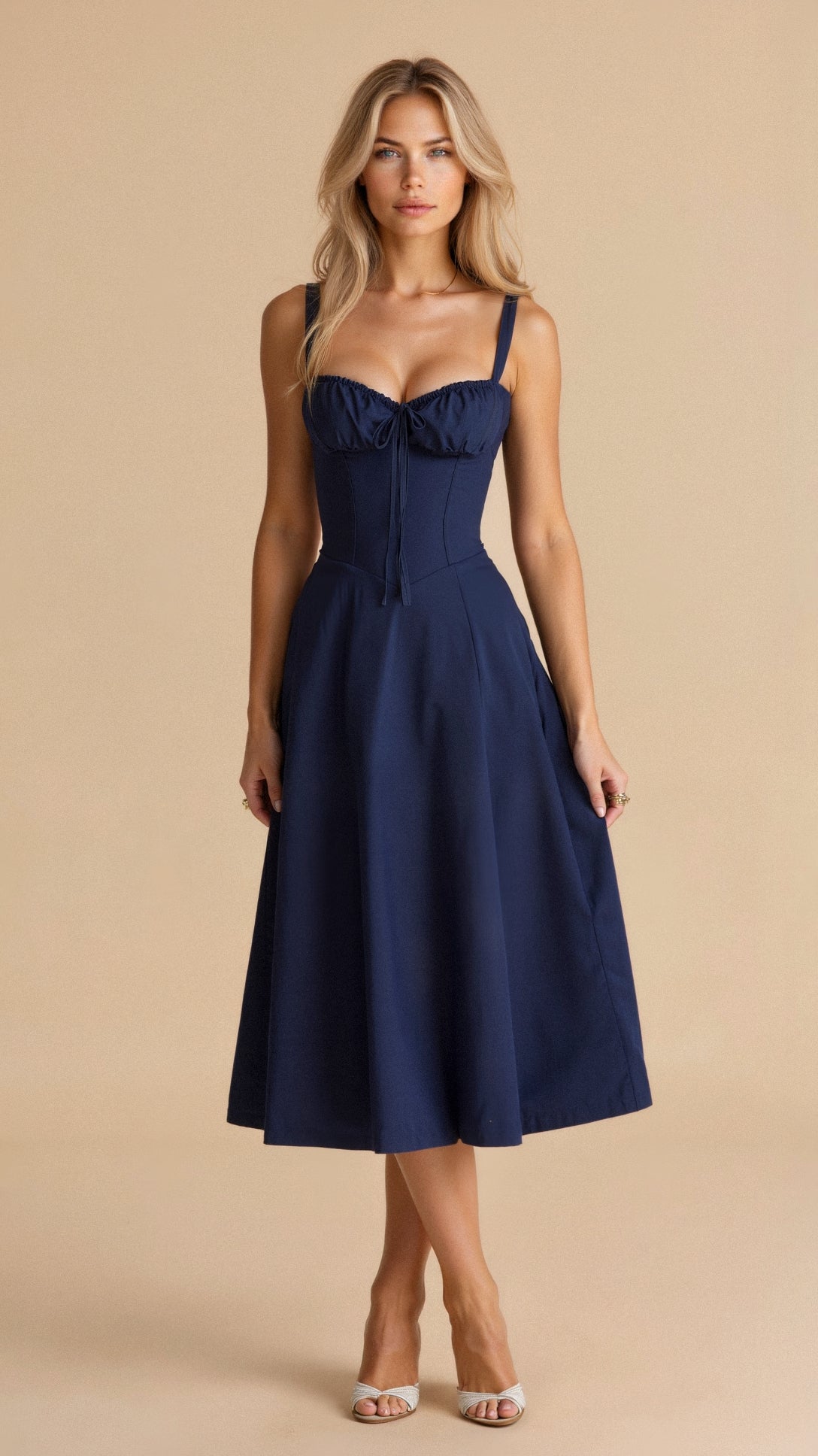Margaret | Kiana Corset Midi Dress - Elegant, figure-flattering style - Image 15