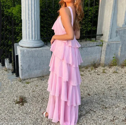 Melinda | Elegant Rosanima Maxi Dress with Floral Accents - Image 3