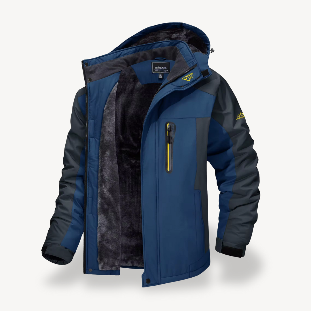 Todd | Men's Hooded Fleece Lined Winter Jacket - Image 9