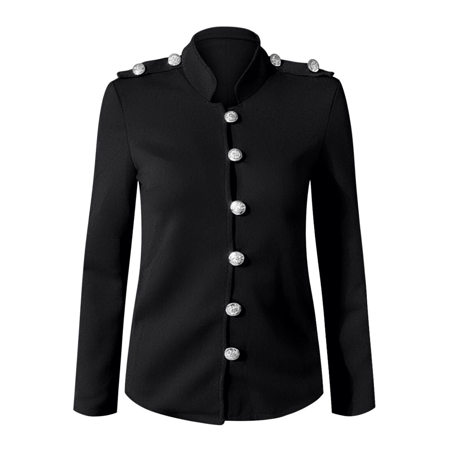 Devon | Women's Button Front Military Style Jacket - Image 8