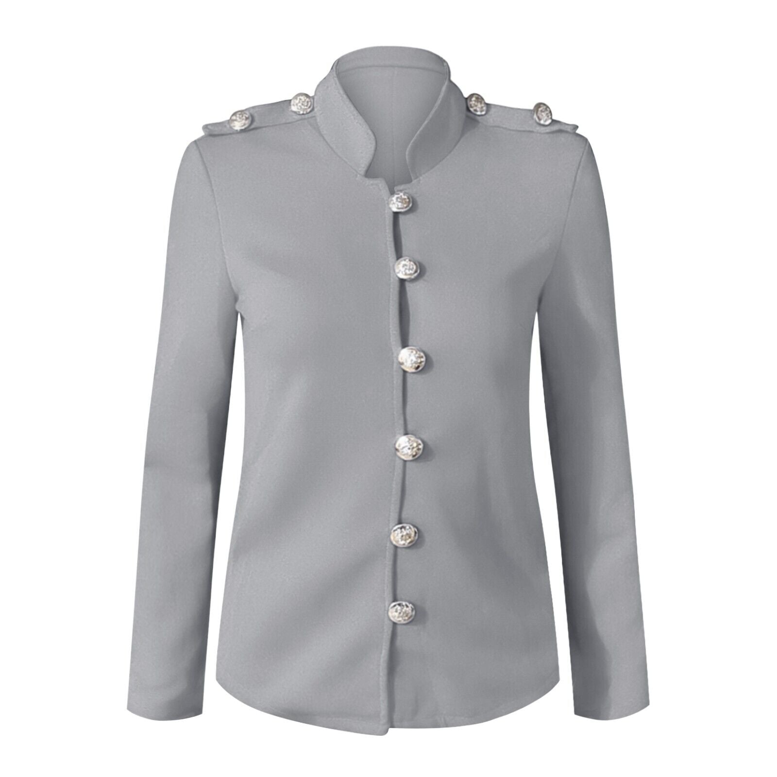 Devon | Women's Button Front Military Style Jacket - Image 7