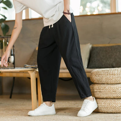 Neil | Comfortable Minimal Cotton Trousers for Effortless Style - Image 2