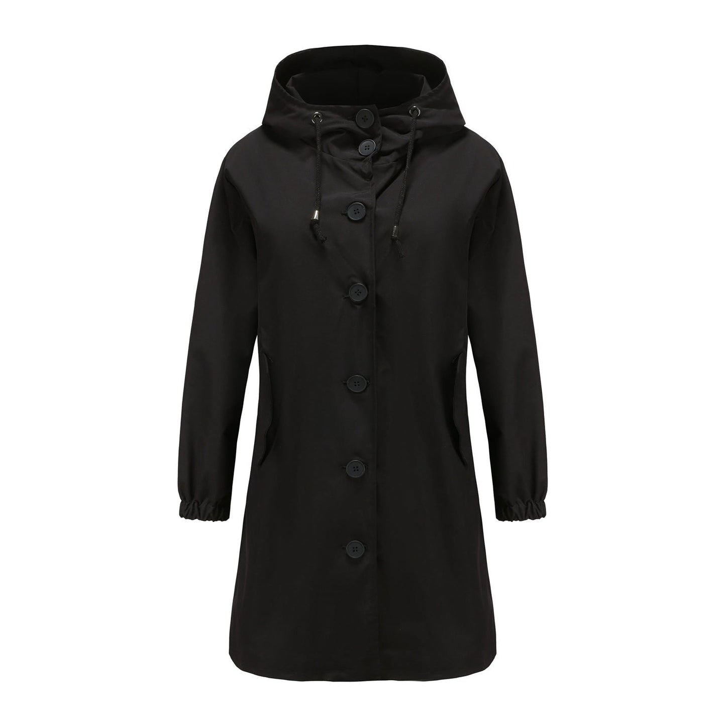 Nia | Women's Hooded A-Line Coat - Image 6