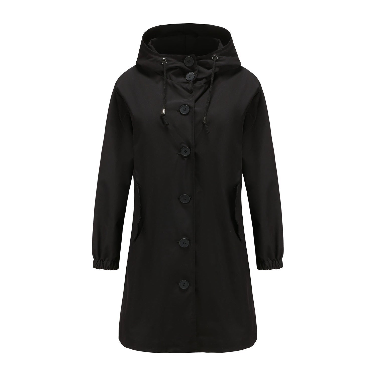 Nia | Women's Hooded A-Line Coat - Image 6