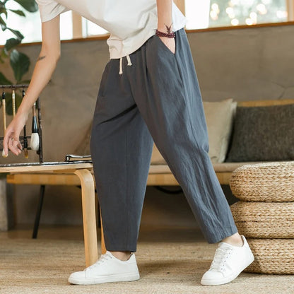 Neil | Comfortable Minimal Cotton Trousers for Effortless Style - Image 3