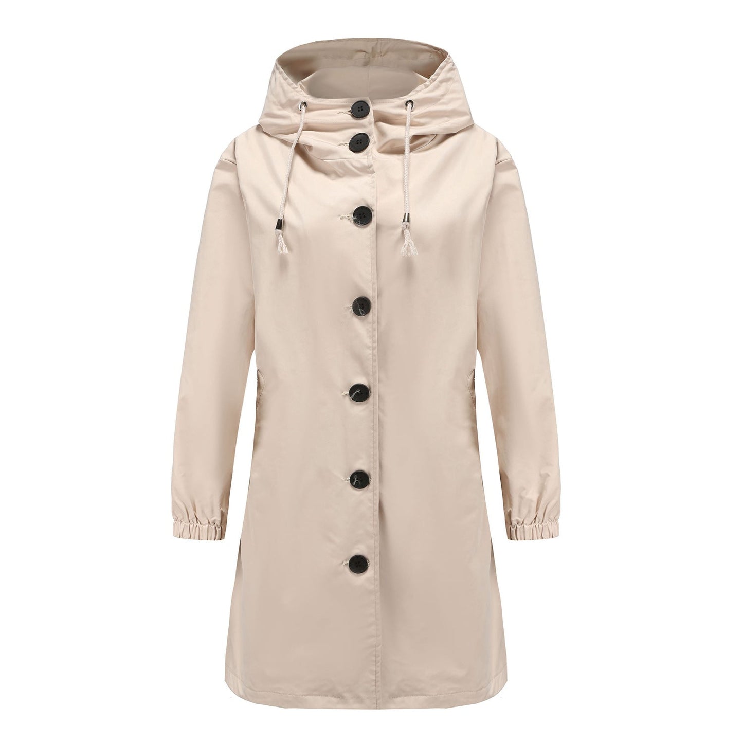 Nia | Women's Hooded A-Line Coat - Image 1