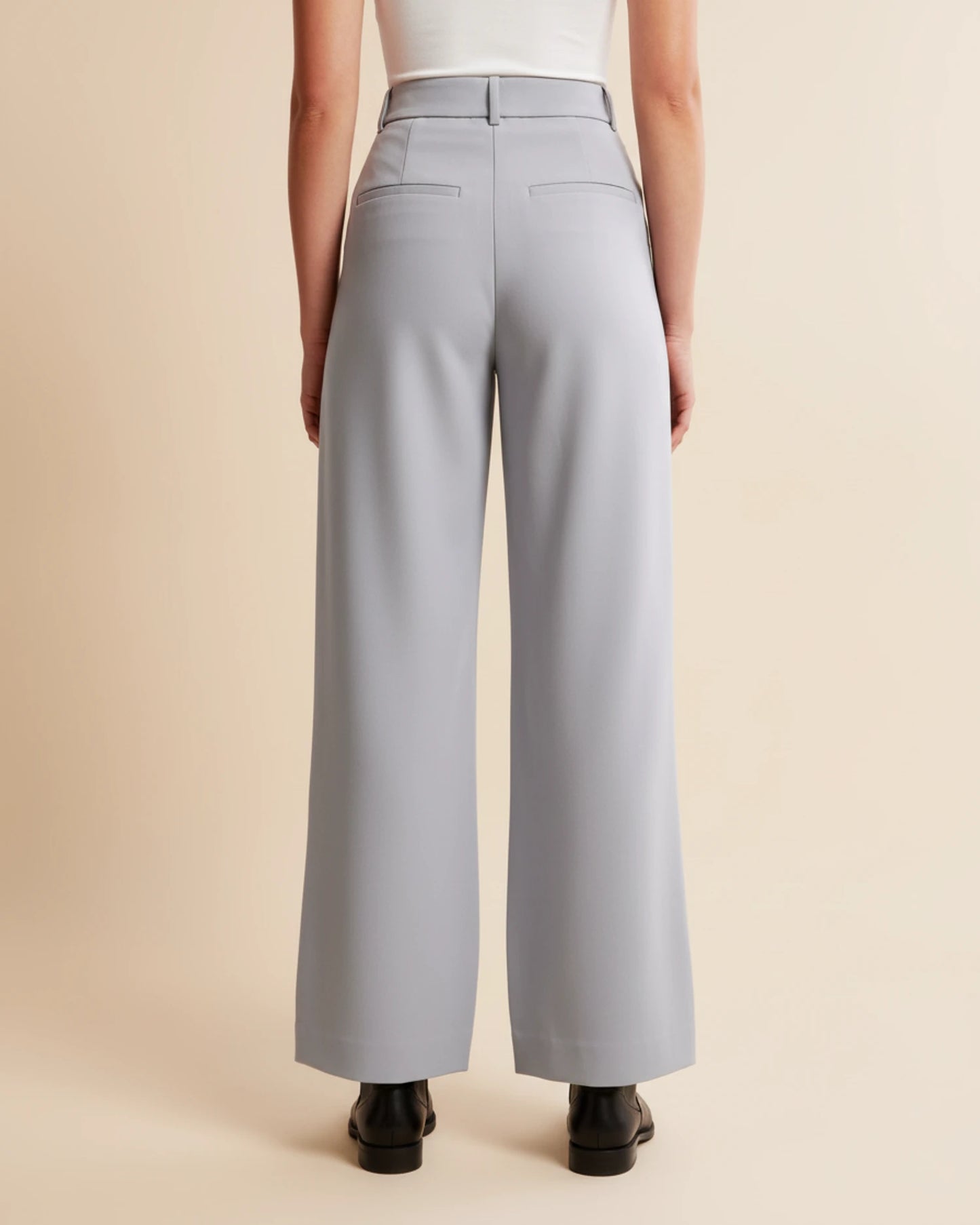 Zara | High Waist Pleated Leg Trousers with Tailored Fit